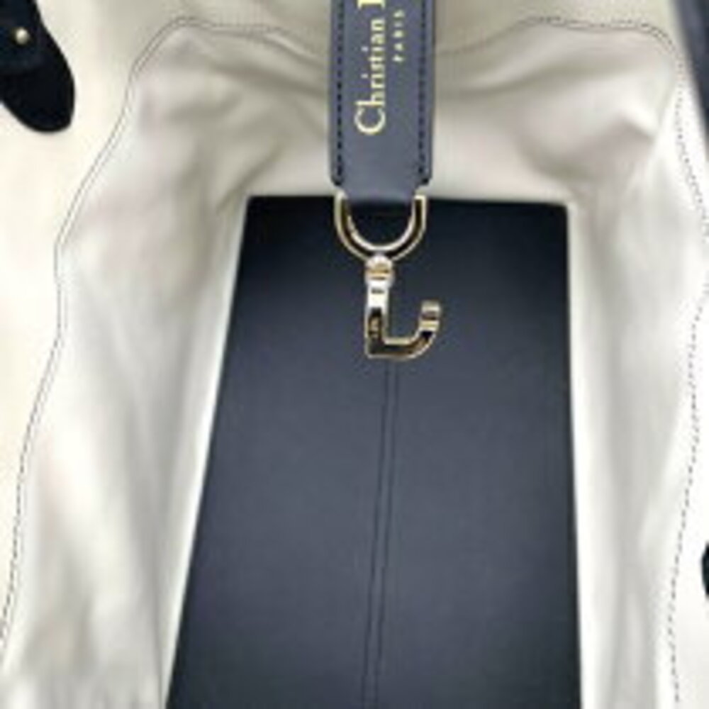 Dior Black Toujours Christian White Handbag Calfskin - Picture 6 of 10